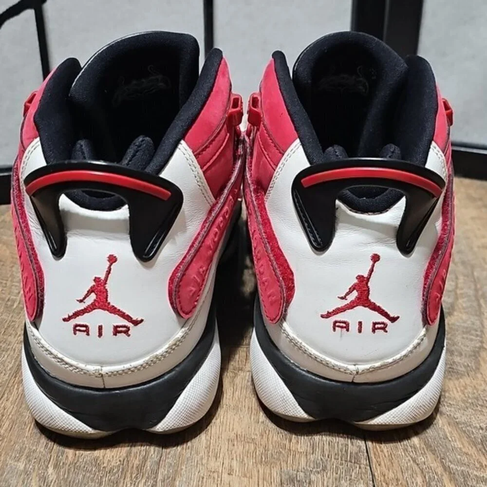 Jordan 6 Rings Red and White Basketball Shoes Size 13